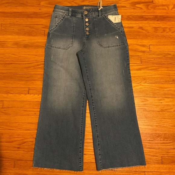 Democracy Denim - Democracy Wide-Leg High Rise Jeans in Medium Blue